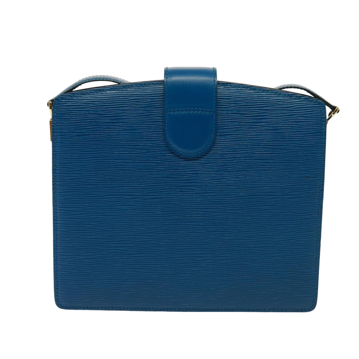 LOUIS VUITTON Epi Capuchin Shoulder Bag Blue M52345 LV Auth 78394