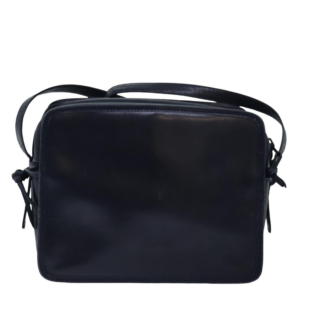 LOEWE Anagram Shoulder Bag Leather Navy Auth 78505