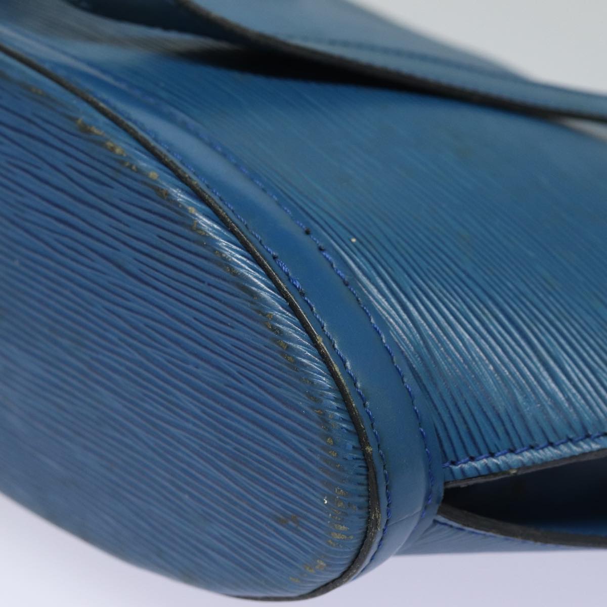 LOUIS VUITTON Epi Saint Jacques Shoulder Bag Blue M52275 LV Auth 78595