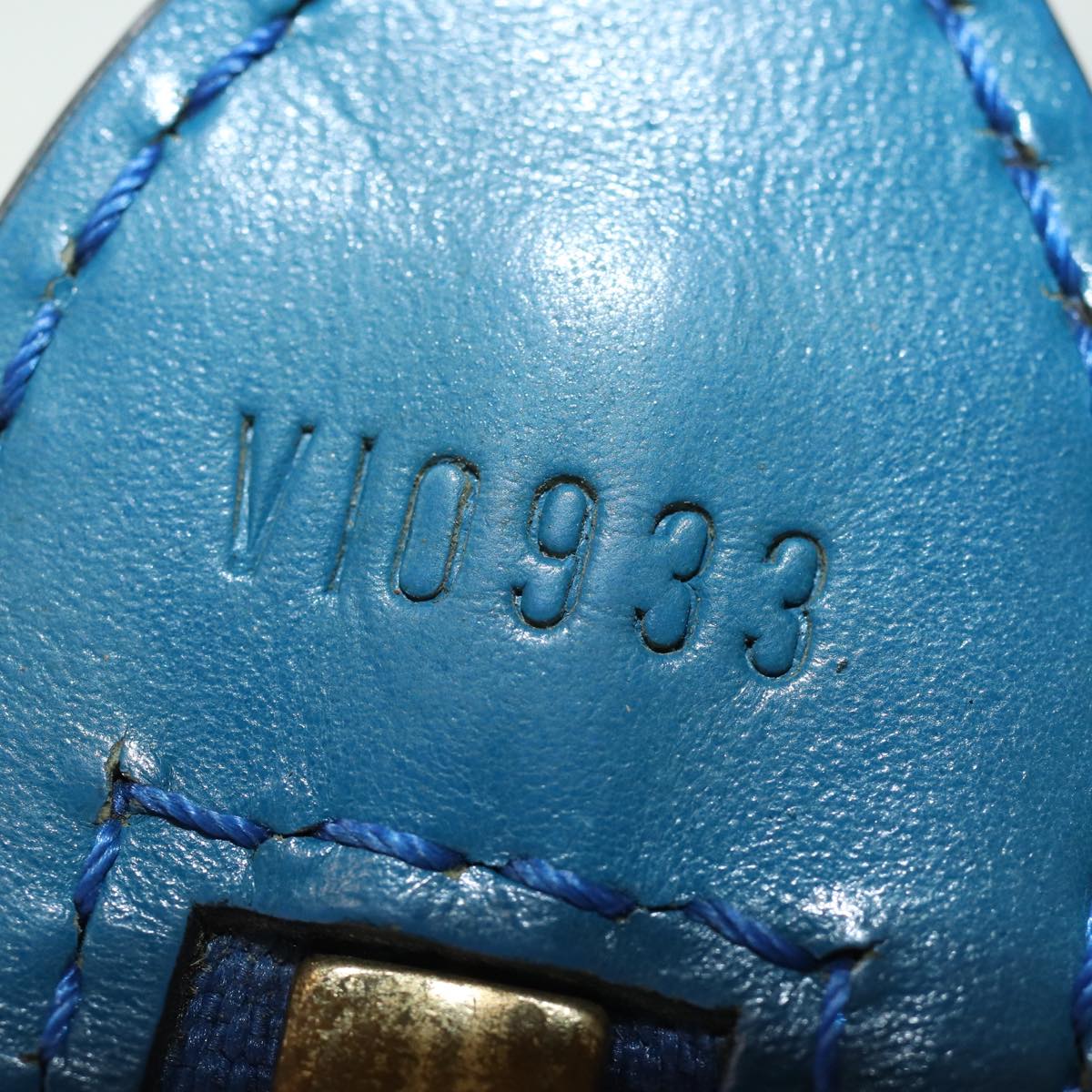 LOUIS VUITTON Epi Saint Jacques Shoulder Bag Blue M52275 LV Auth 78595