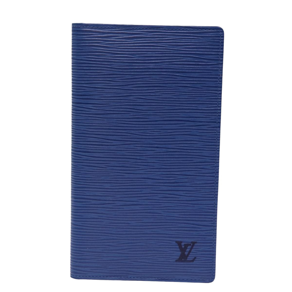 LOUIS VUITTON Epi Long Wallet Blue LV Auth 78601