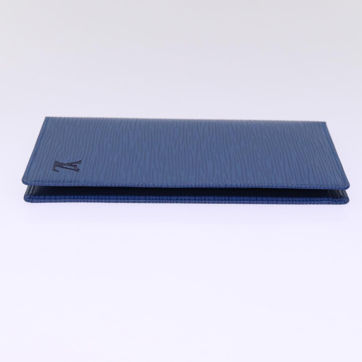 LOUIS VUITTON Epi Long Wallet Blue LV Auth 78601