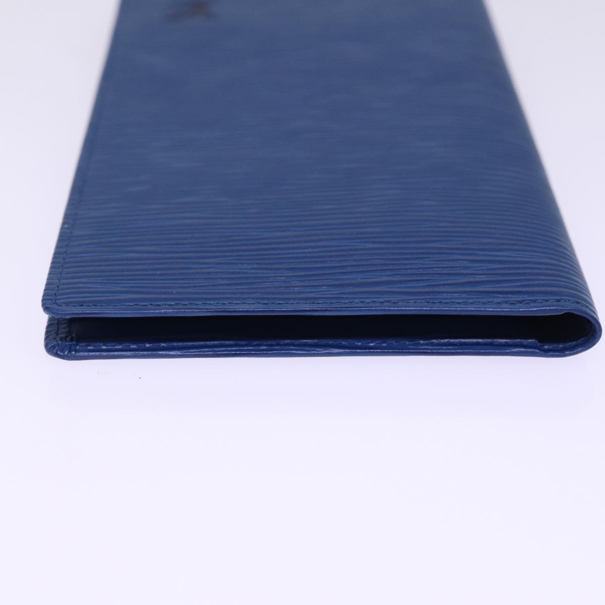 LOUIS VUITTON Epi Long Wallet Blue LV Auth 78601