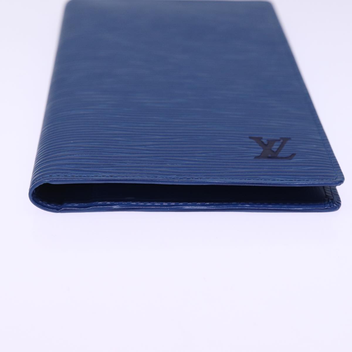 LOUIS VUITTON Epi Long Wallet Blue LV Auth 78601