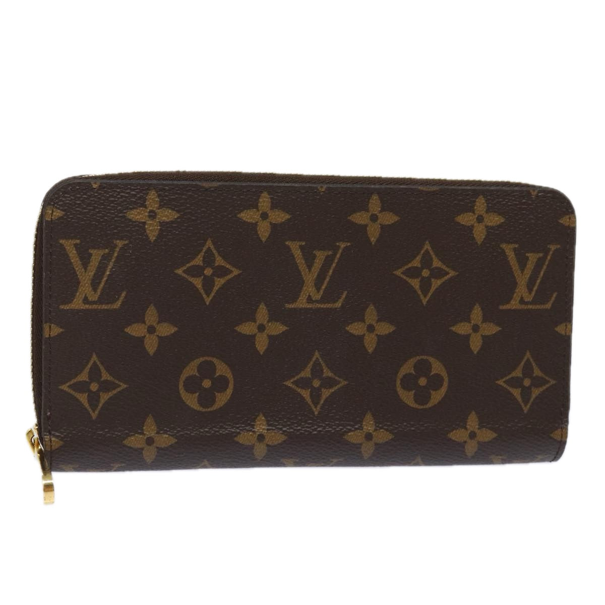 LOUIS VUITTON Monogram Zippy Wallet Long Wallet M42616 LV Auth 78637A