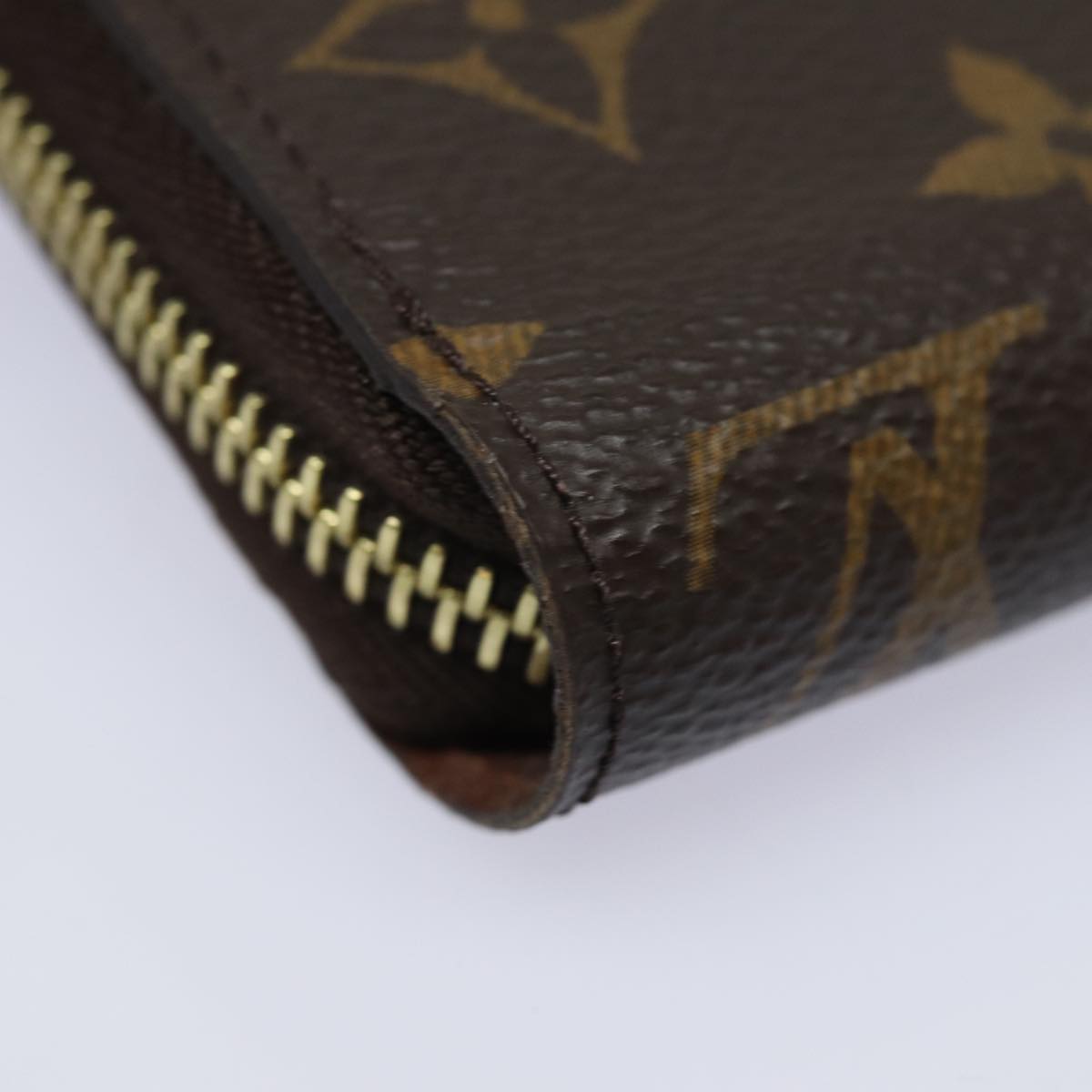 LOUIS VUITTON Monogram Zippy Wallet Long Wallet M42616 LV Auth 78637A