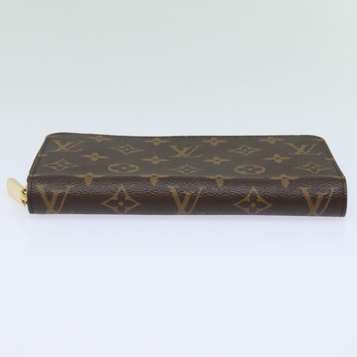 LOUIS VUITTON Monogram Zippy Wallet Long Wallet M42616 LV Auth 78637A