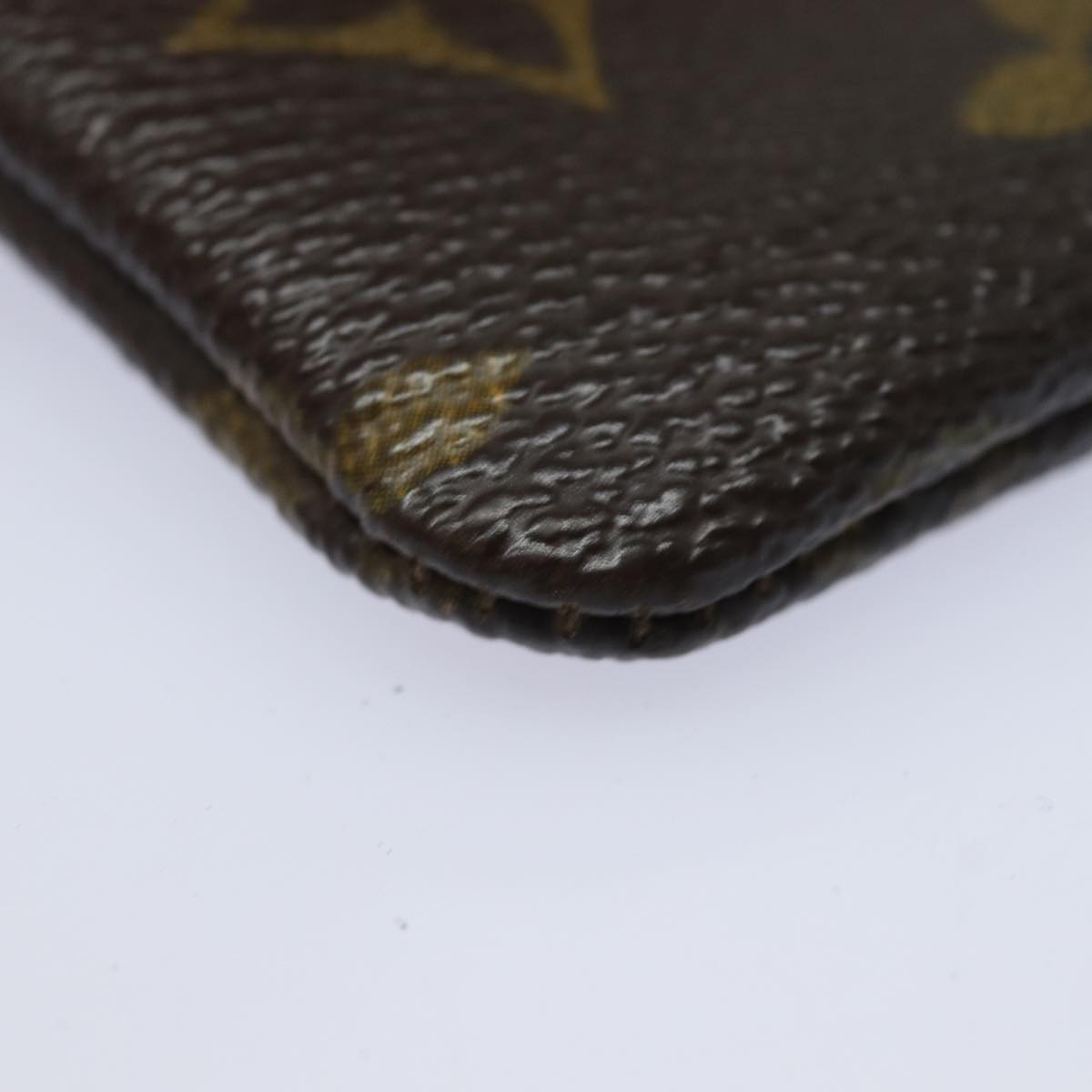 LOUIS VUITTON Monogram Pochette Cles Coin Purse M62650 LV Auth 78656