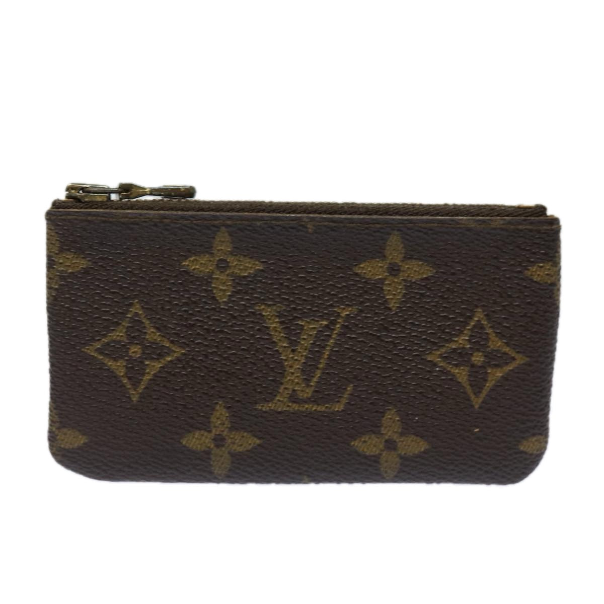 LOUIS VUITTON Monogram Pochette Cles Coin Purse M62650 LV Auth 78656