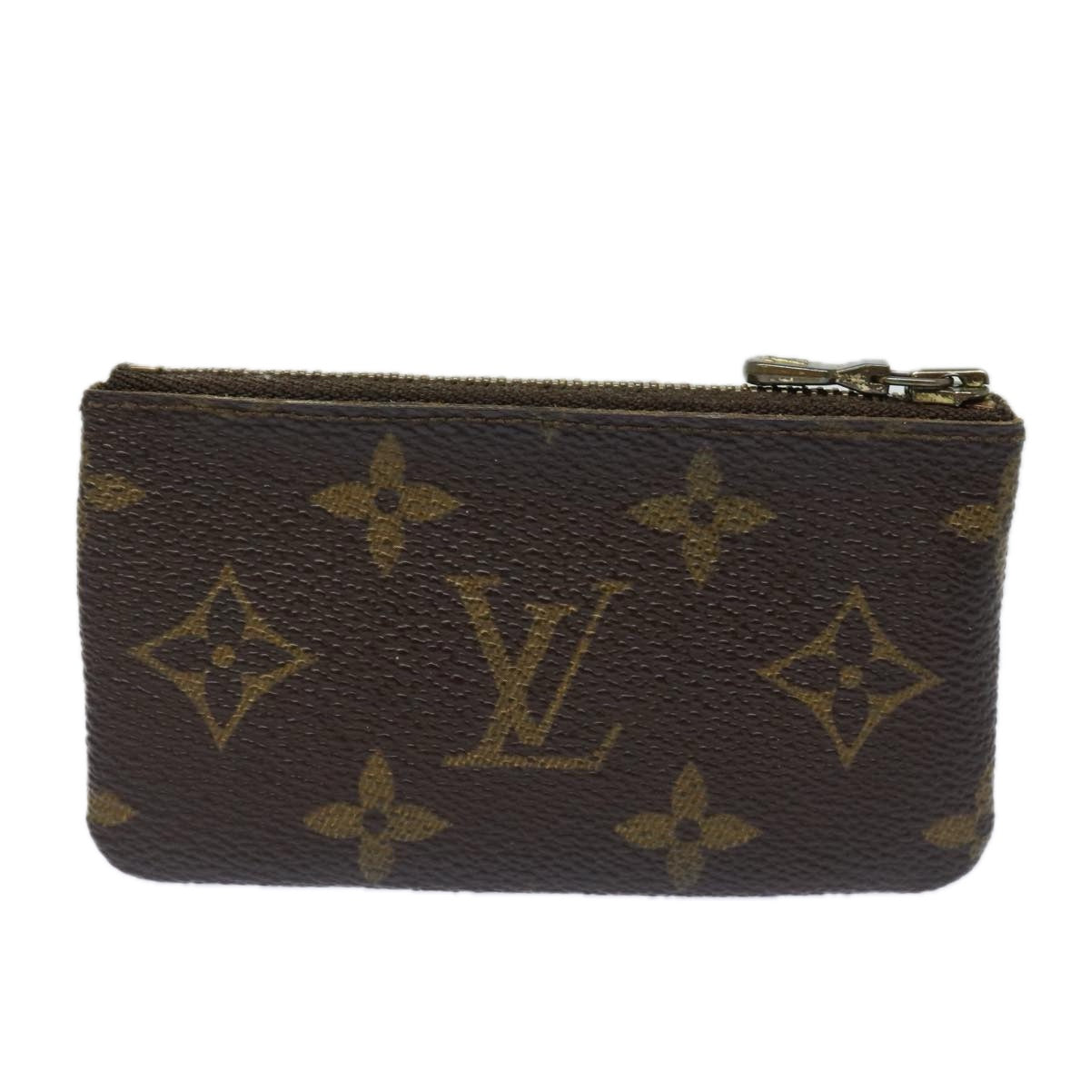 LOUIS VUITTON Monogram Pochette Cles Coin Purse M62650 LV Auth 78656