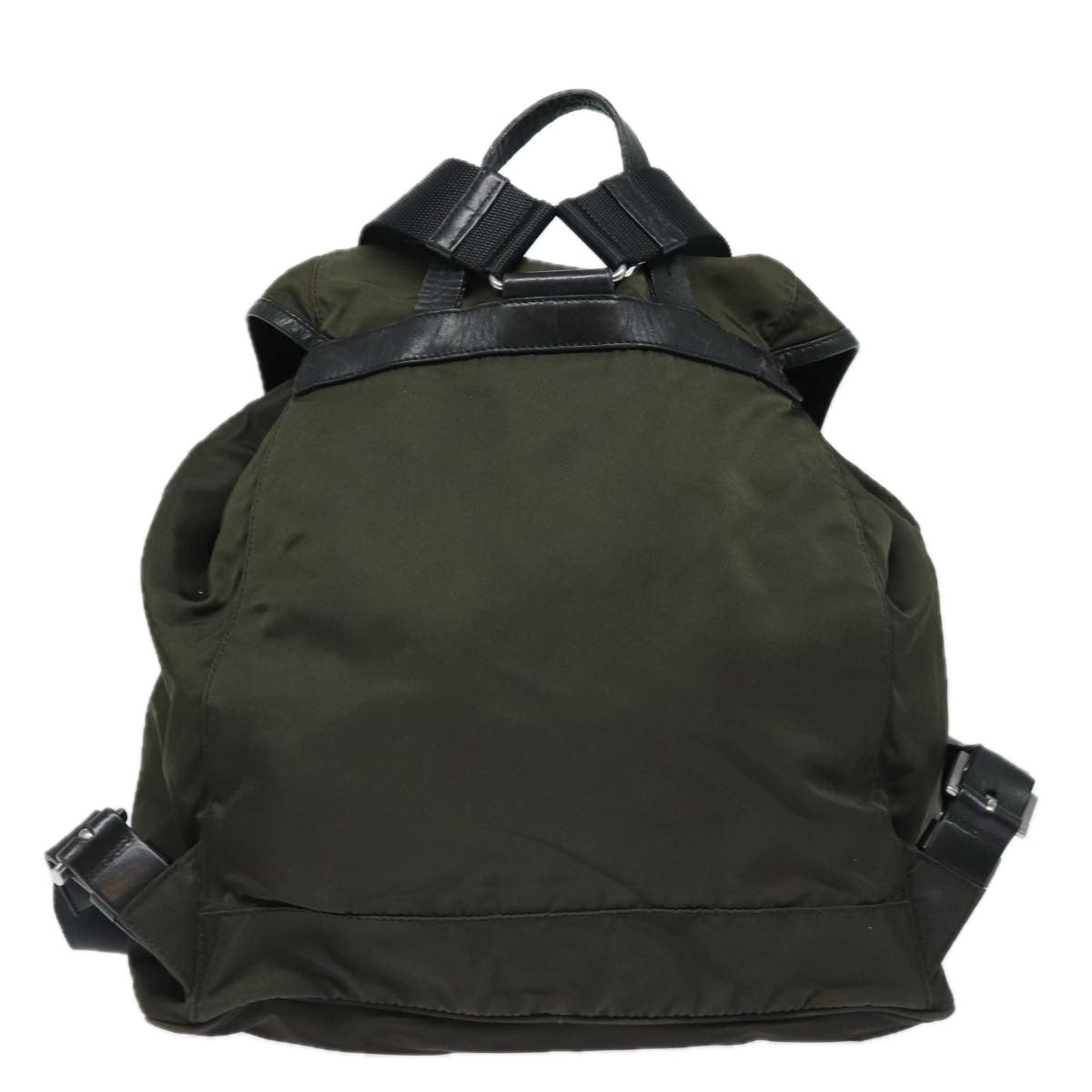 PRADA Backpack Nylon Khaki Auth 78806