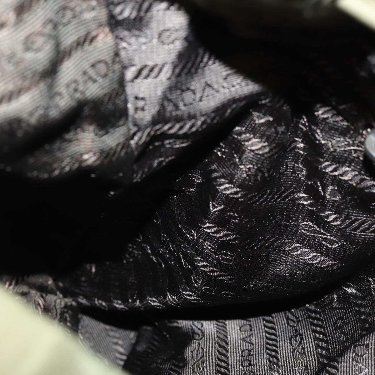 PRADA Shoulder Bag Nylon Khaki Auth 78808