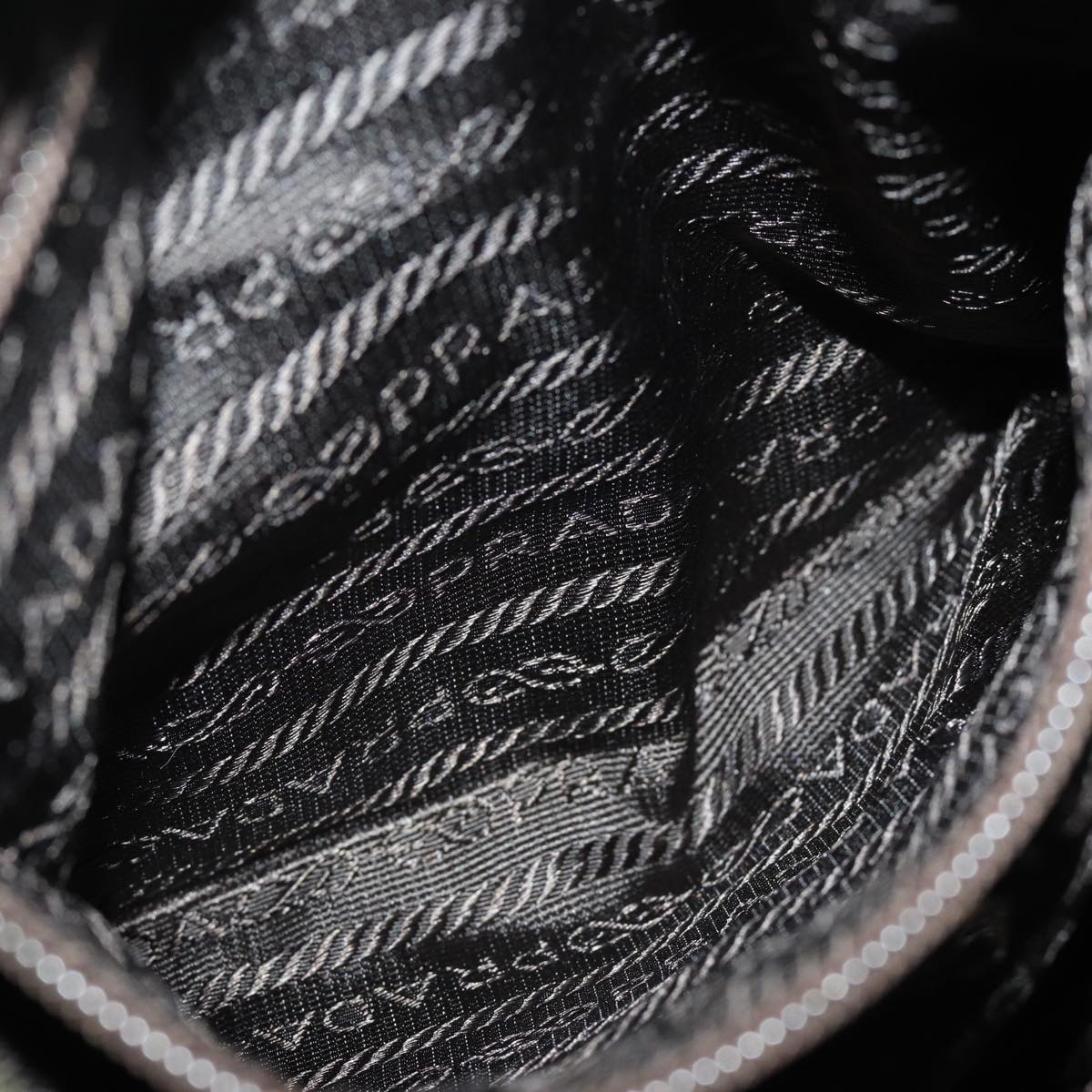 PRADA Shoulder Bag Nylon Khaki Auth 78808