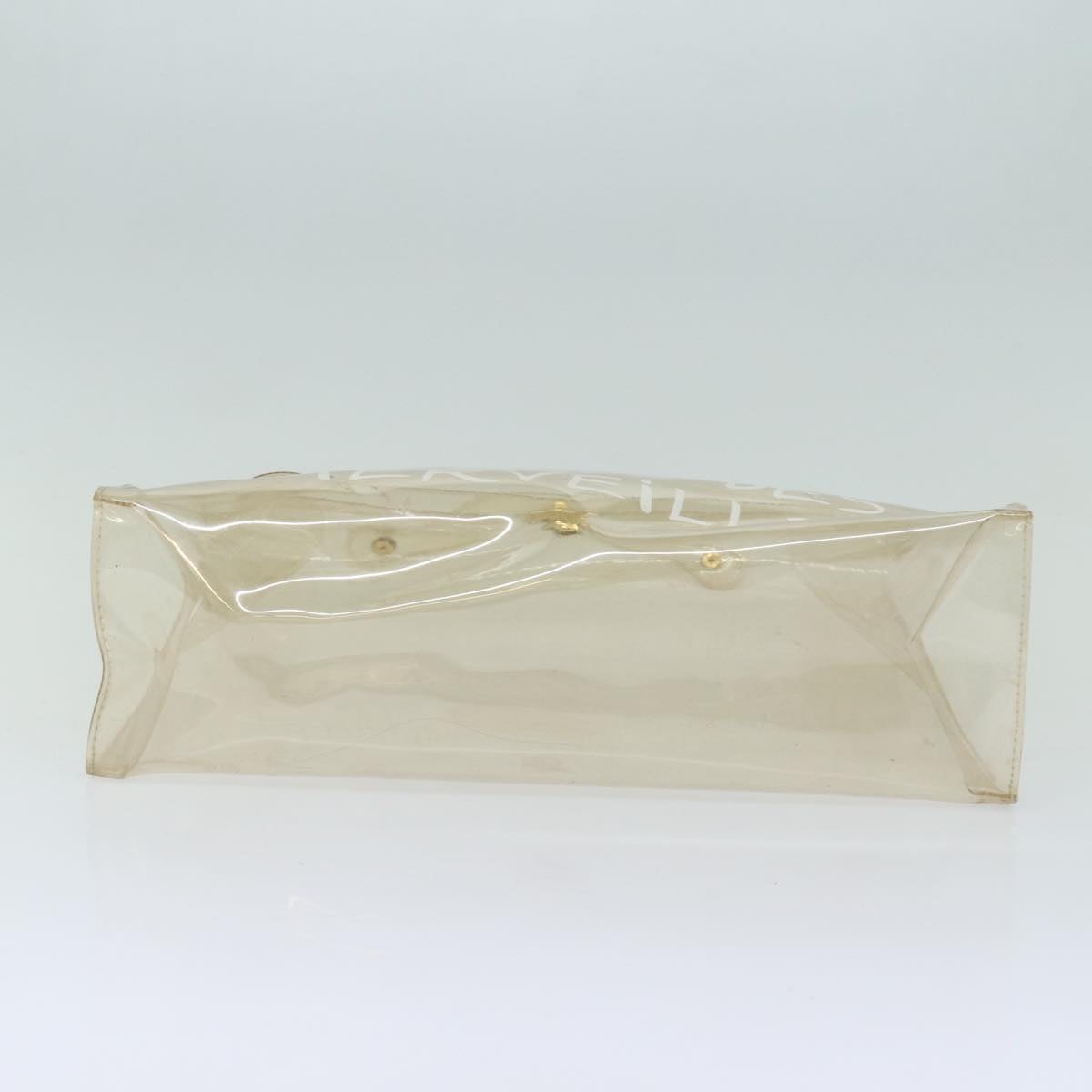 HERMES Vinyl Kelly Hand Bag Vinyl Clear Auth 78821