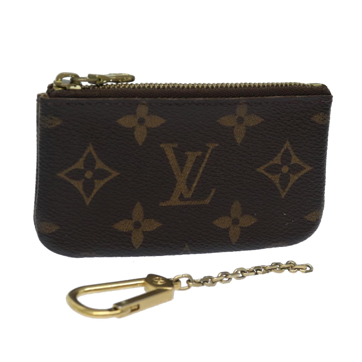 LOUIS VUITTON Monogram Pochette Cles Coin Purse M62650 LV Auth 78863