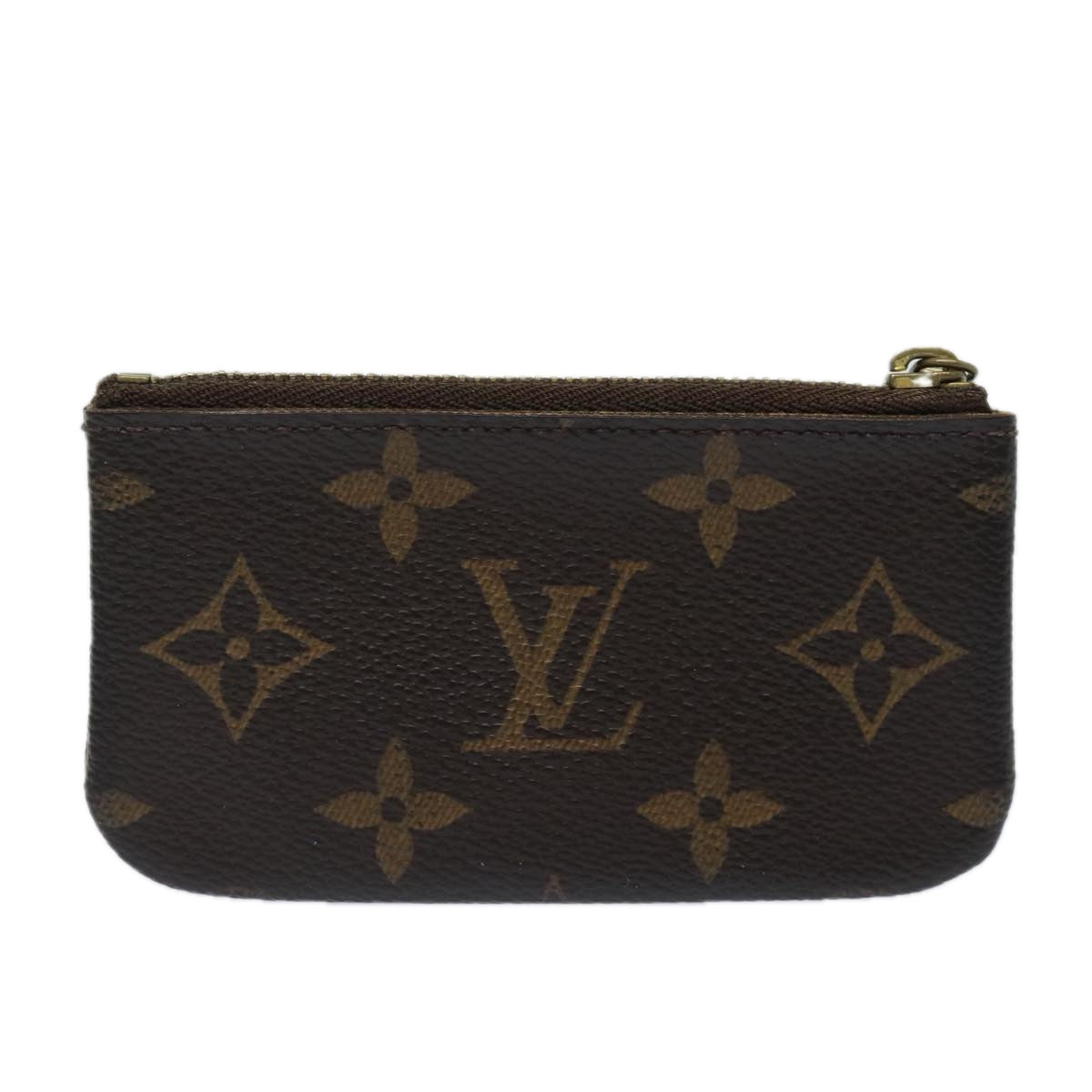 LOUIS VUITTON Monogram Pochette Cles Coin Purse M62650 LV Auth 78863