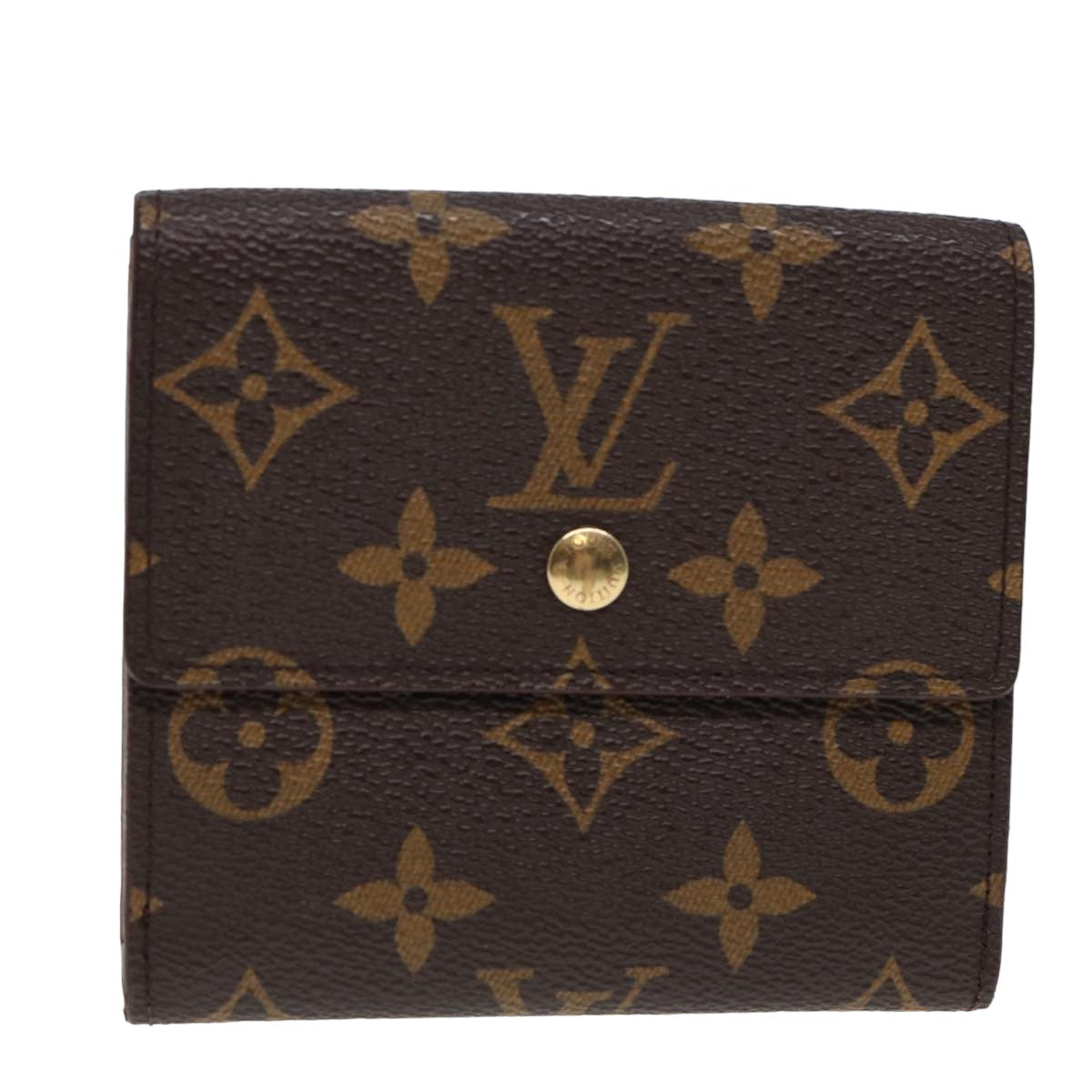 LOUIS VUITTON Monogram Portefeuille Elise Trifold Wallet M61654 LV Auth 78865