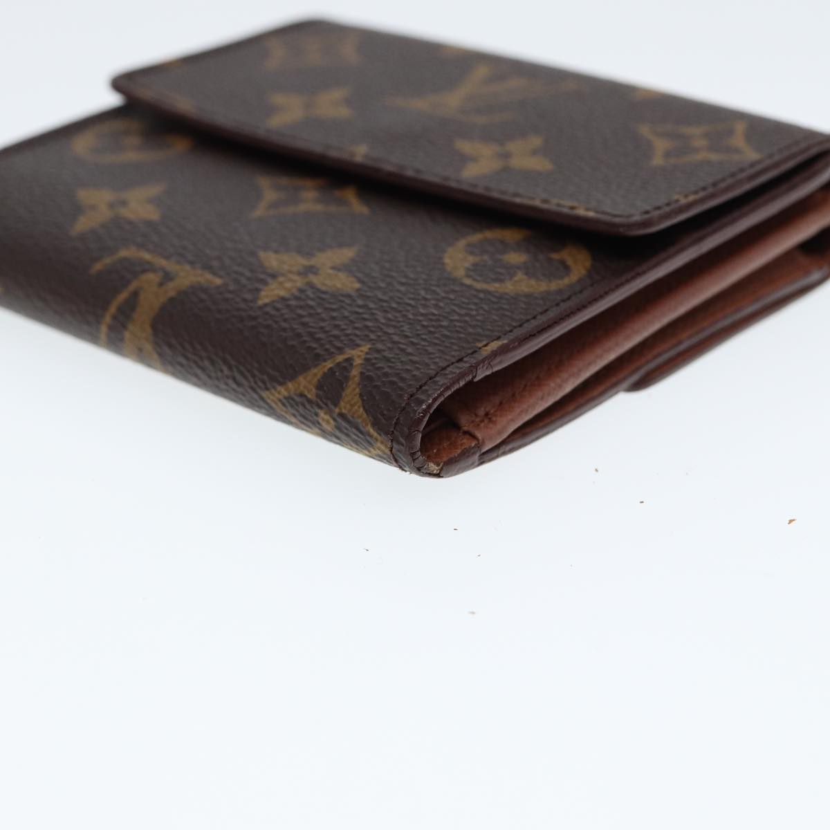 LOUIS VUITTON Monogram Portefeuille Elise Trifold Wallet M61654 LV Auth 78865