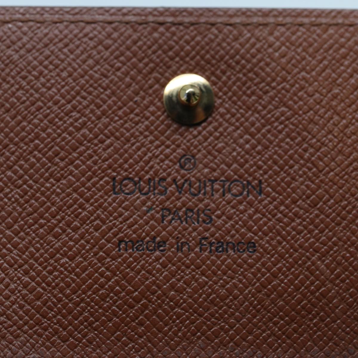 LOUIS VUITTON Monogram Portefeuille Elise Trifold Wallet M61654 LV Auth 78865