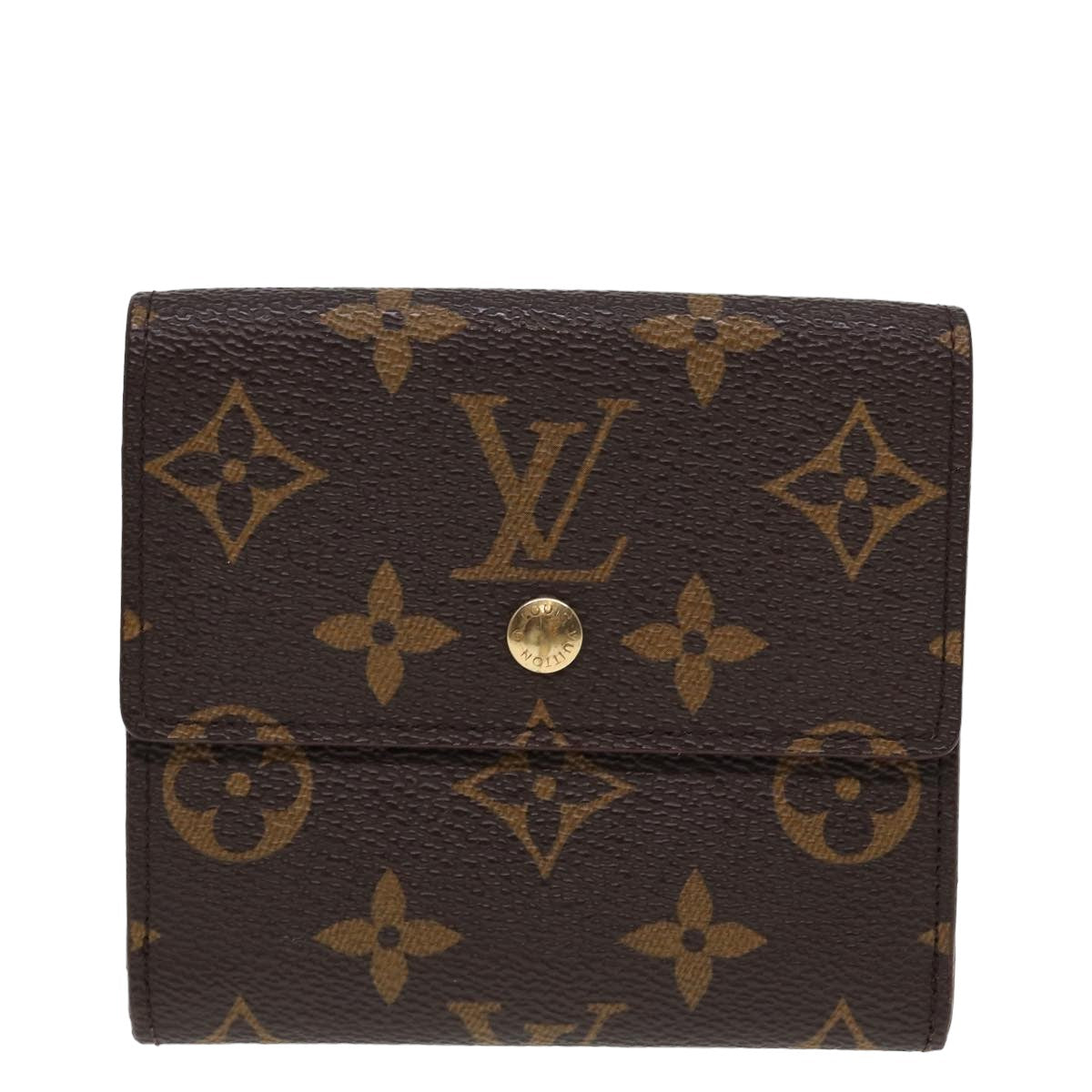 LOUIS VUITTON Monogram Portefeuille Elise Trifold Wallet M61654 LV Auth 78865