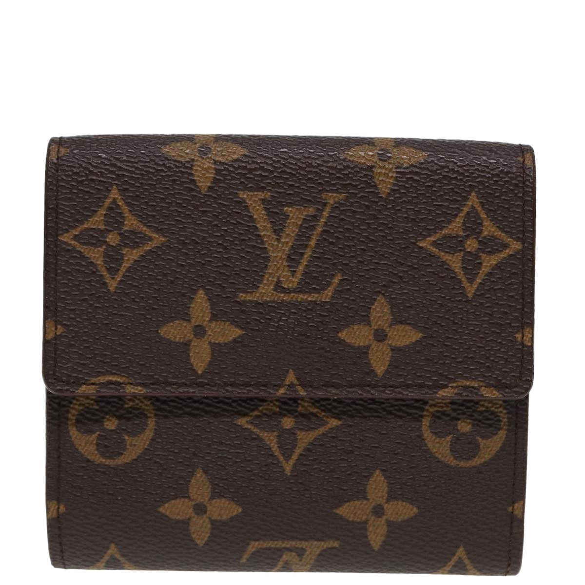 LOUIS VUITTON Monogram Portefeuille Elise Trifold Wallet M61654 LV Auth 78865