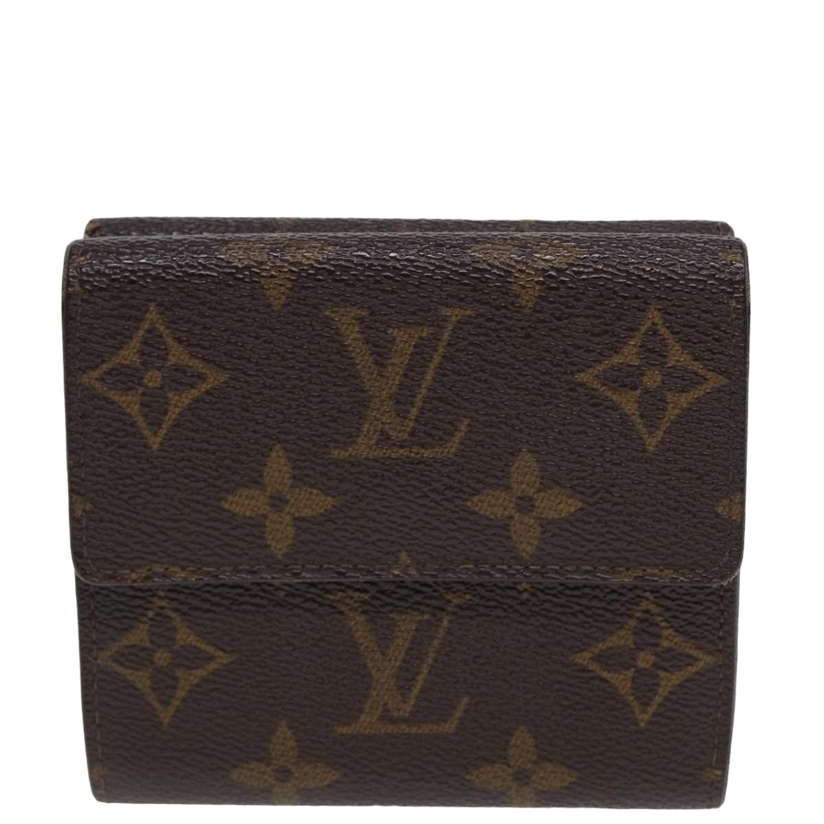 LOUIS VUITTON Monogram Portefeuille Elise Trifold Wallet M61654 LV Auth 78866