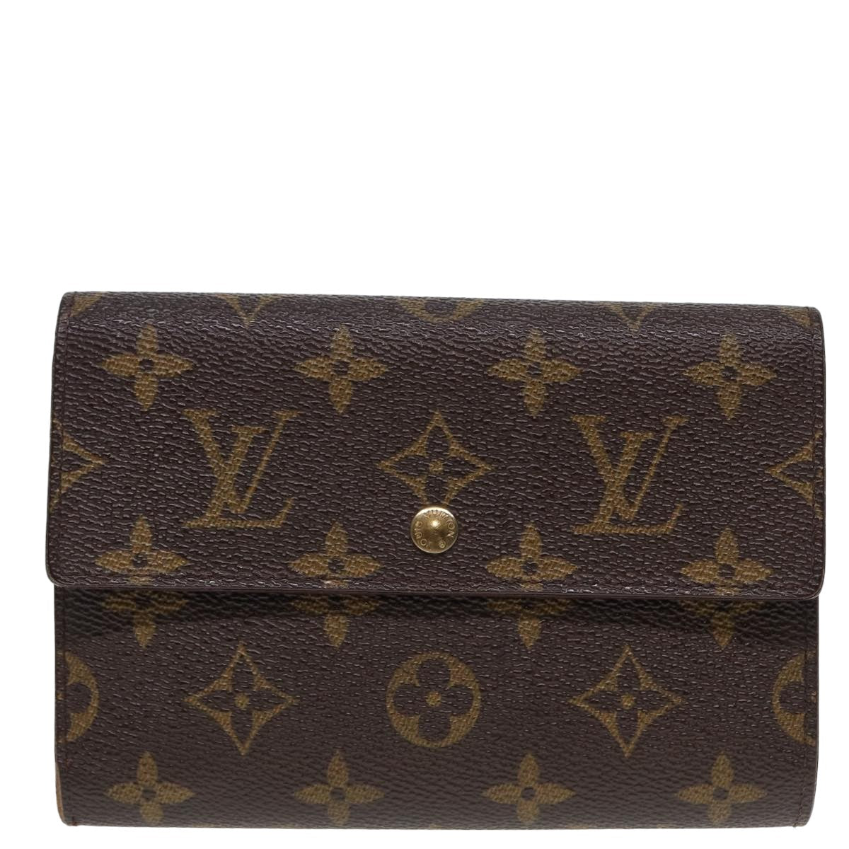 LOUIS VUITTON Monogram Portefeuille Tresol Wallet M61736 LV Auth 78869