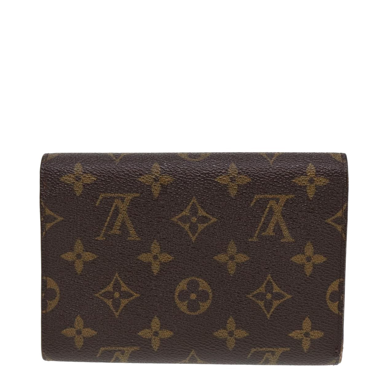 LOUIS VUITTON Monogram Portefeuille Tresol Wallet M61736 LV Auth 78869