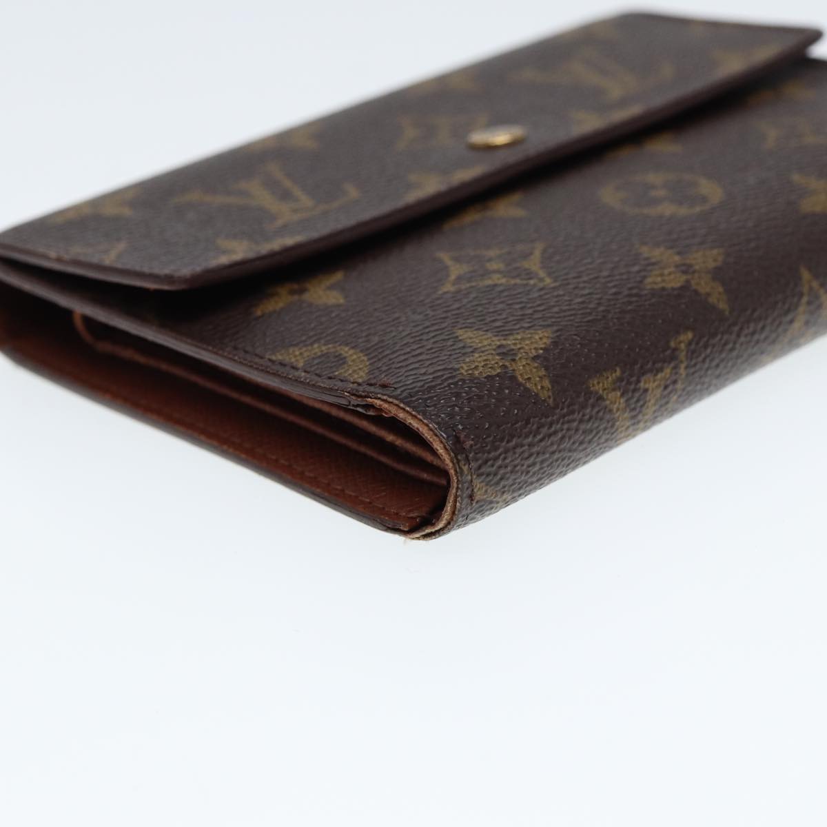 LOUIS VUITTON Monogram Portefeuille Tresol Wallet M61736 LV Auth 78869