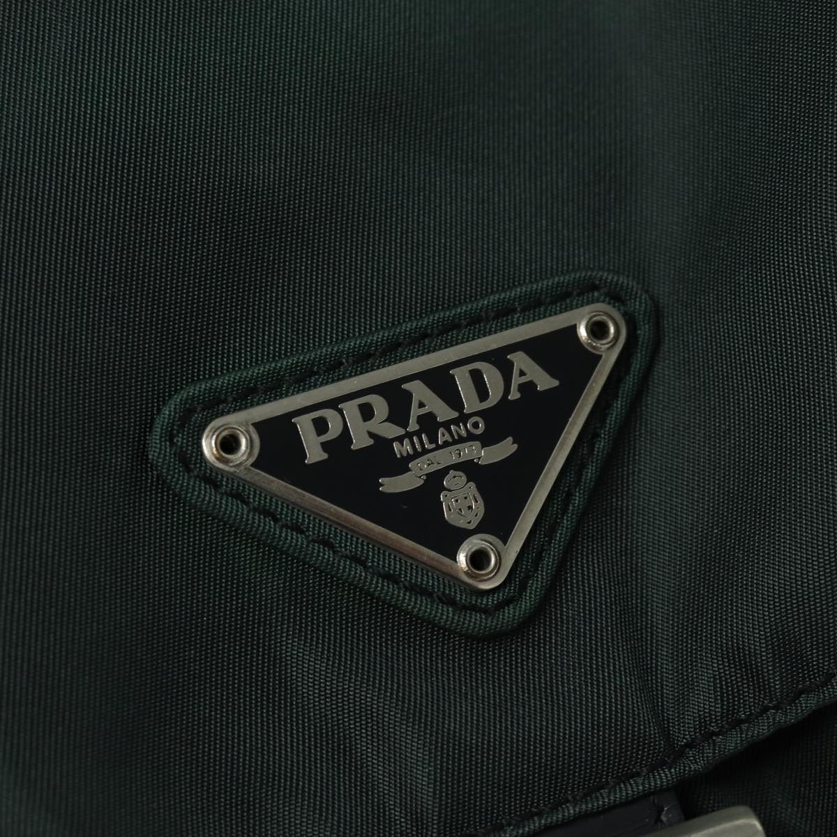 PRADA Backpack Nylon Khaki Auth 78912