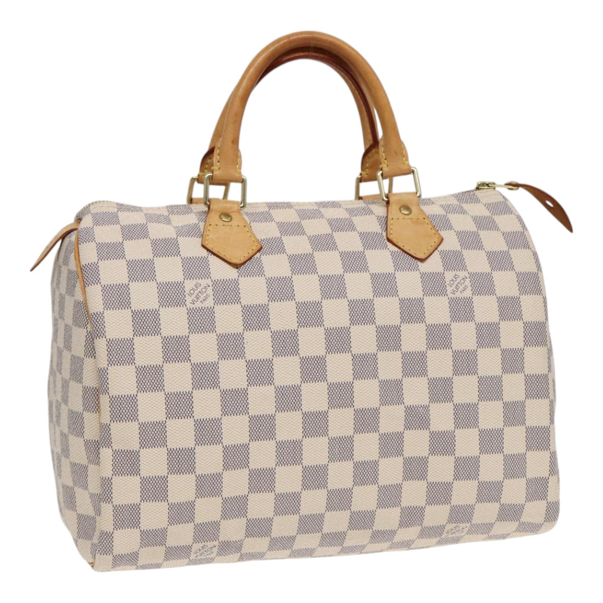 LOUIS VUITTON Damier Azur Speedy 30 Hand Bag N41533 LV Auth 78933