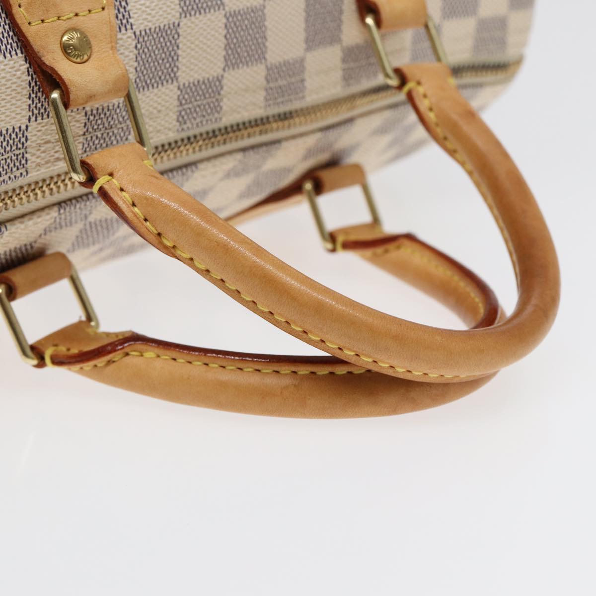 LOUIS VUITTON Damier Azur Speedy 30 Hand Bag N41533 LV Auth 78933