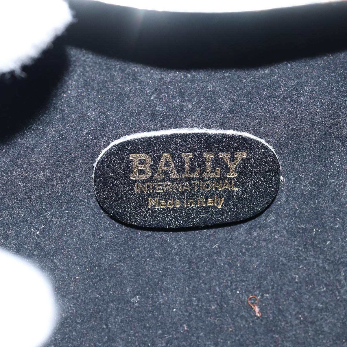 BALLY Chain Shoulder Bag Stainless Steel Silver Auth 78956