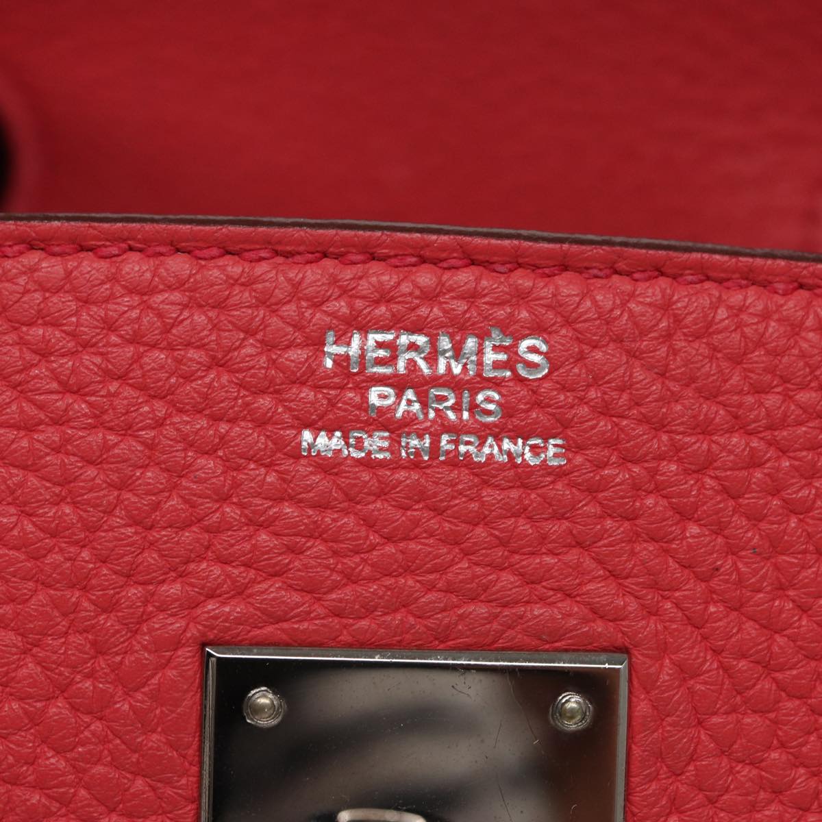 HERMES Birkin 30 Hand Bag Taurillon Clemence Leather Pink Auth 79114S