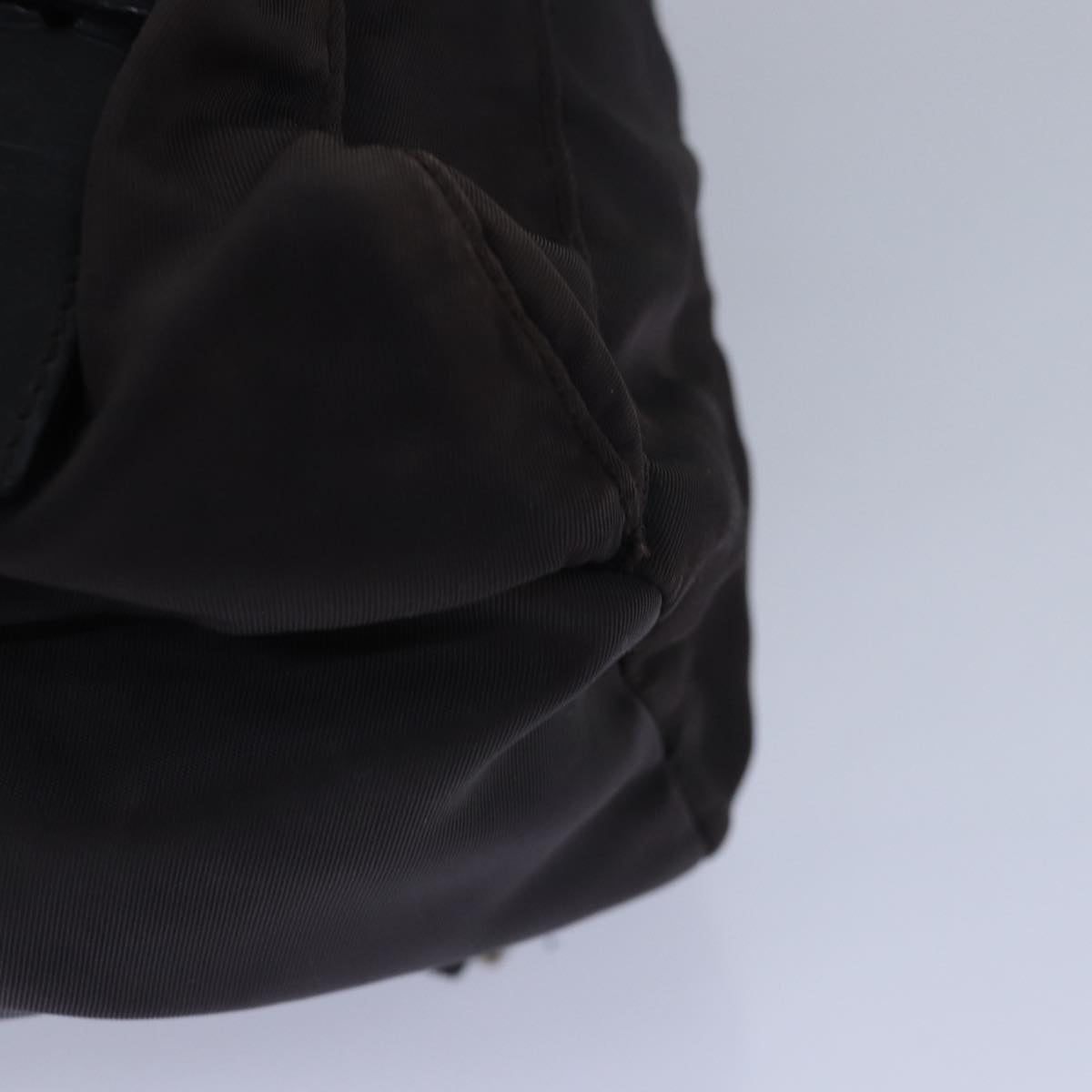 PRADA Backpack Nylon Brown Auth 79149