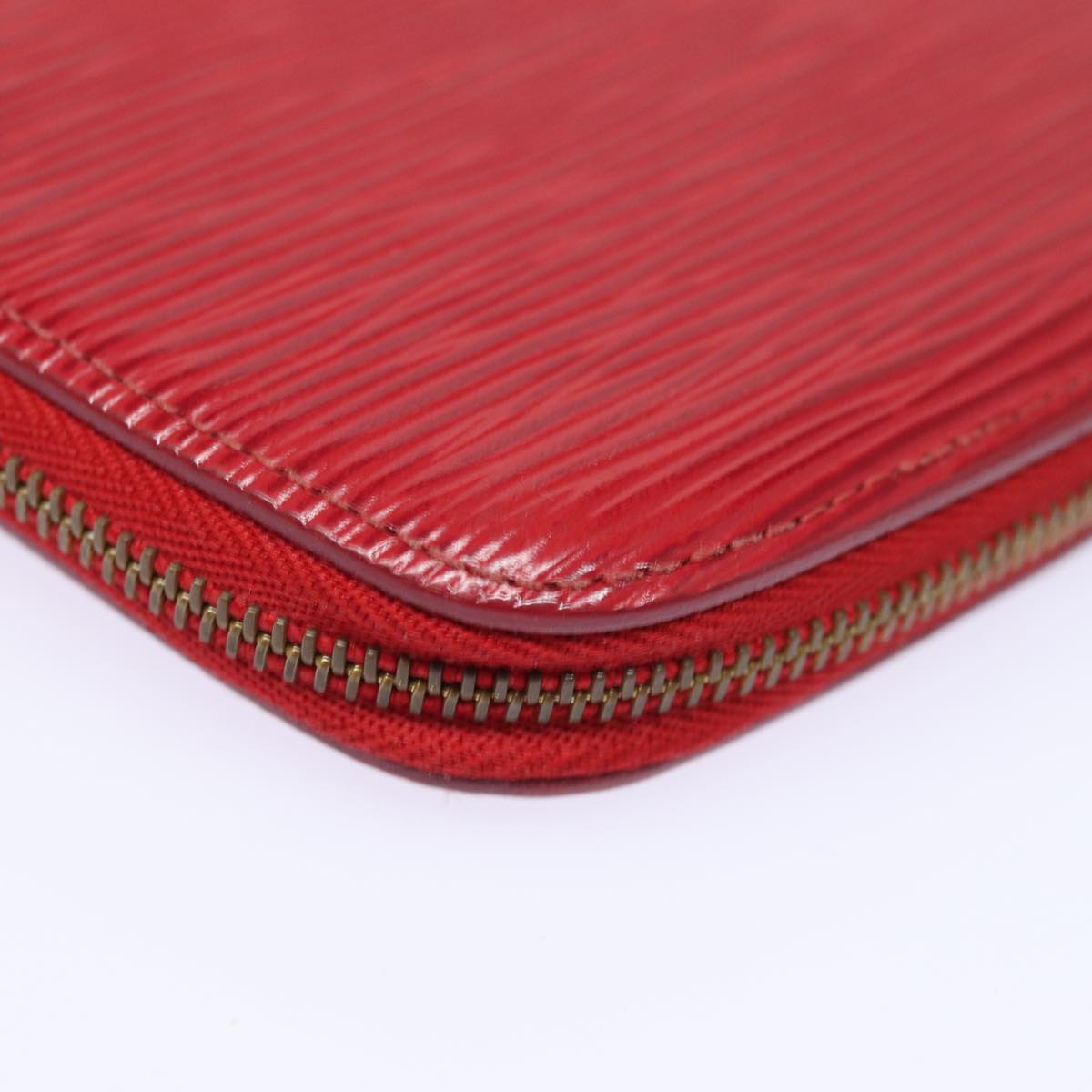 LOUIS VUITTON Epi Agenda Geode Wallet Red M63877 LV Auth 79196