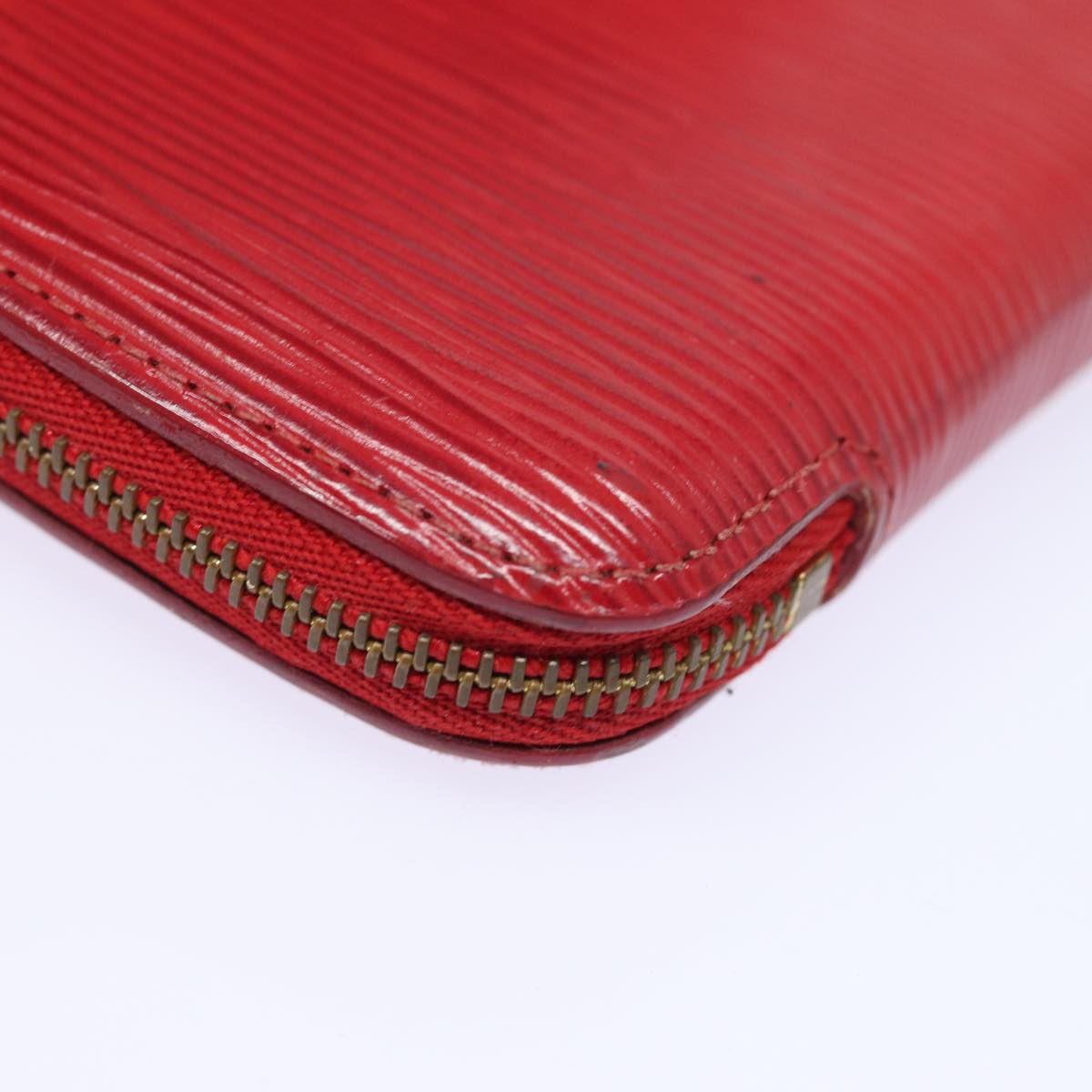 LOUIS VUITTON Epi Agenda Geode Wallet Red M63877 LV Auth 79196