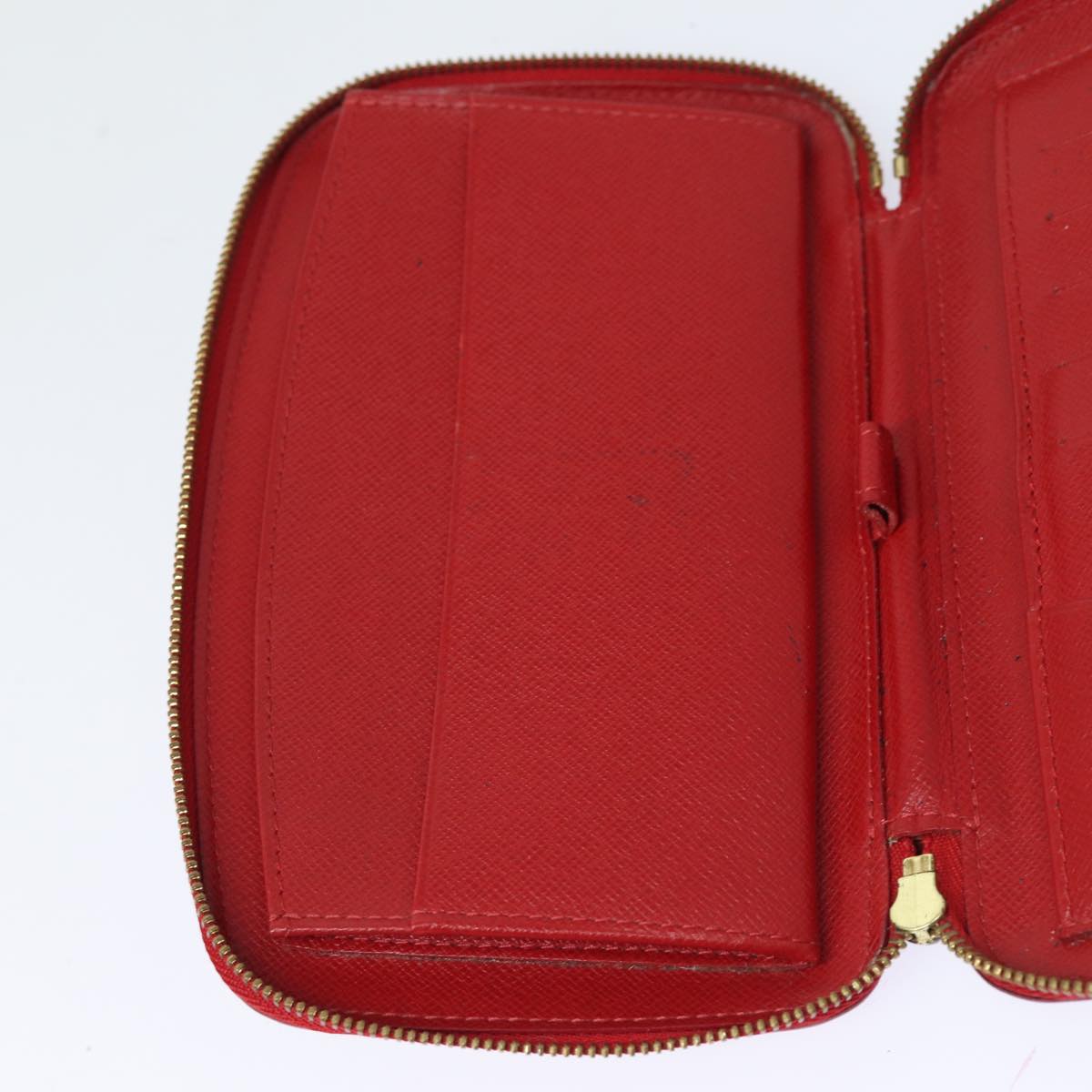 LOUIS VUITTON Epi Agenda Geode Wallet Red M63877 LV Auth 79196