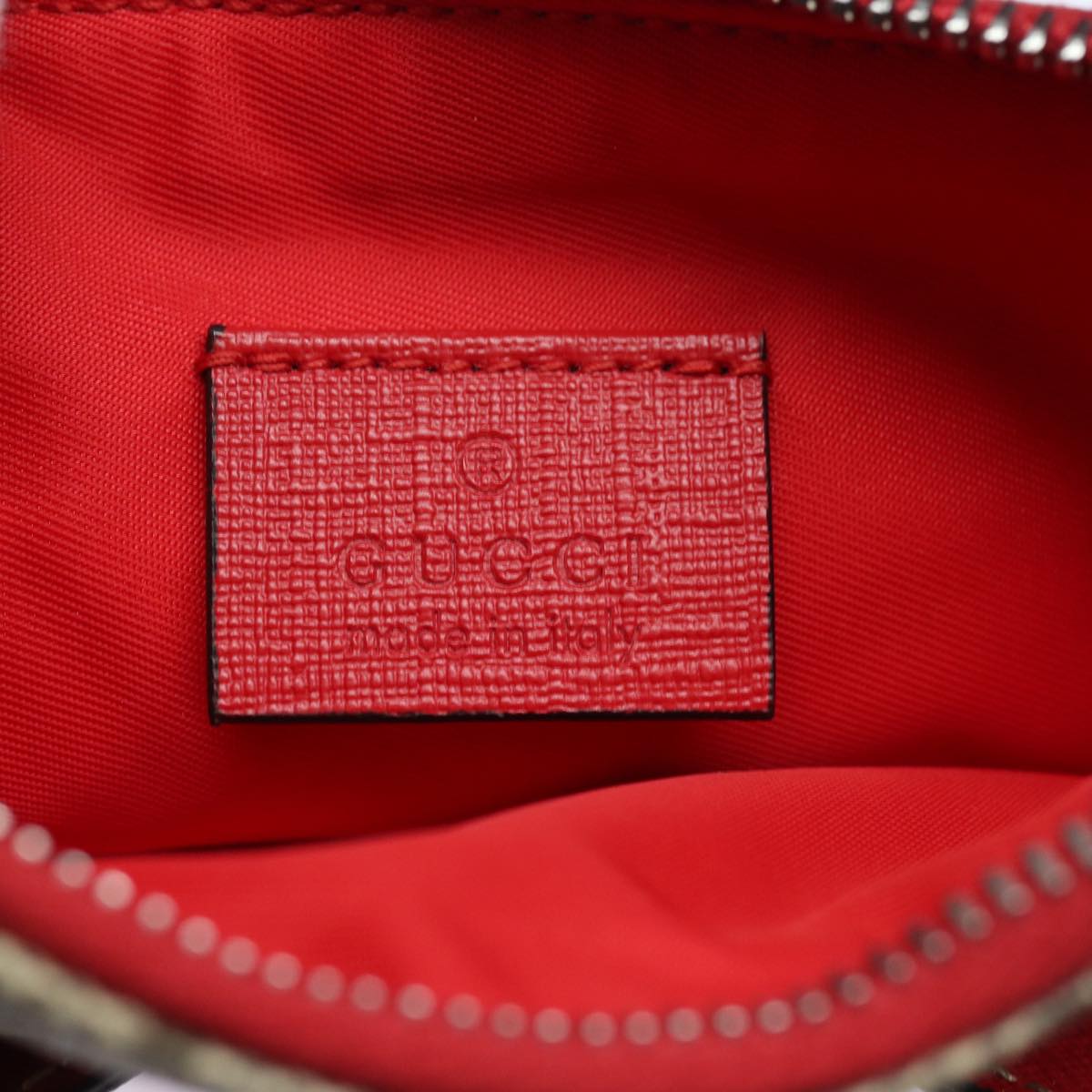 GUCCI GG Supreme Butterfly Clutch Bag PVC Beige 550781 Auth 79205V