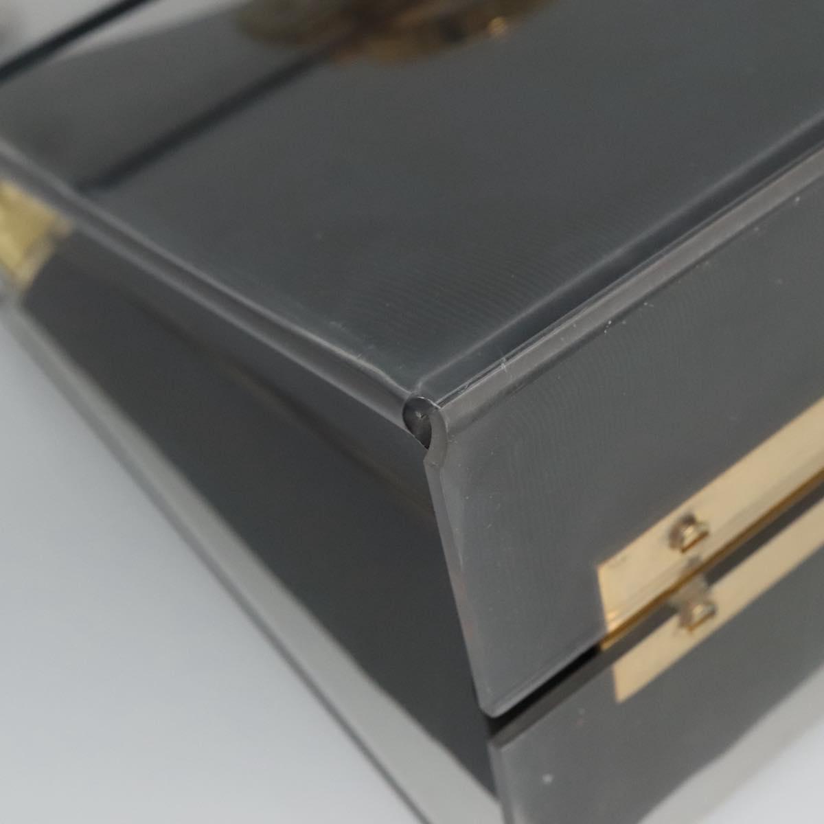 Salvatore Ferragamo Gancini Hand Bag plastic Clear Auth 79216