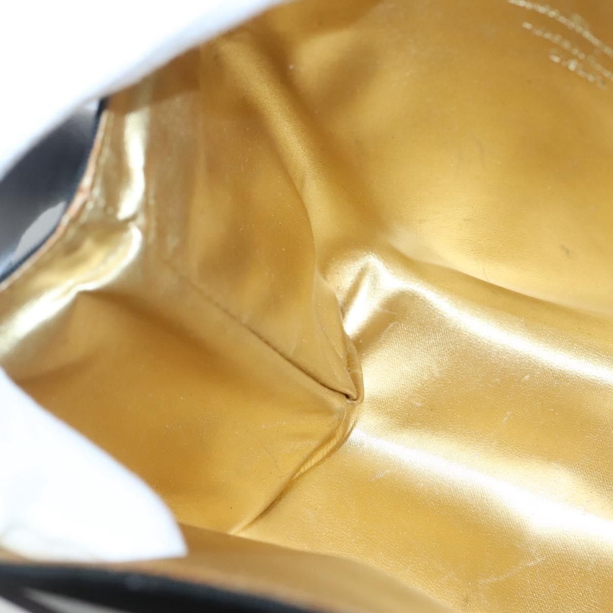 Salvatore Ferragamo Gancini Hand Bag plastic Clear Auth 79216