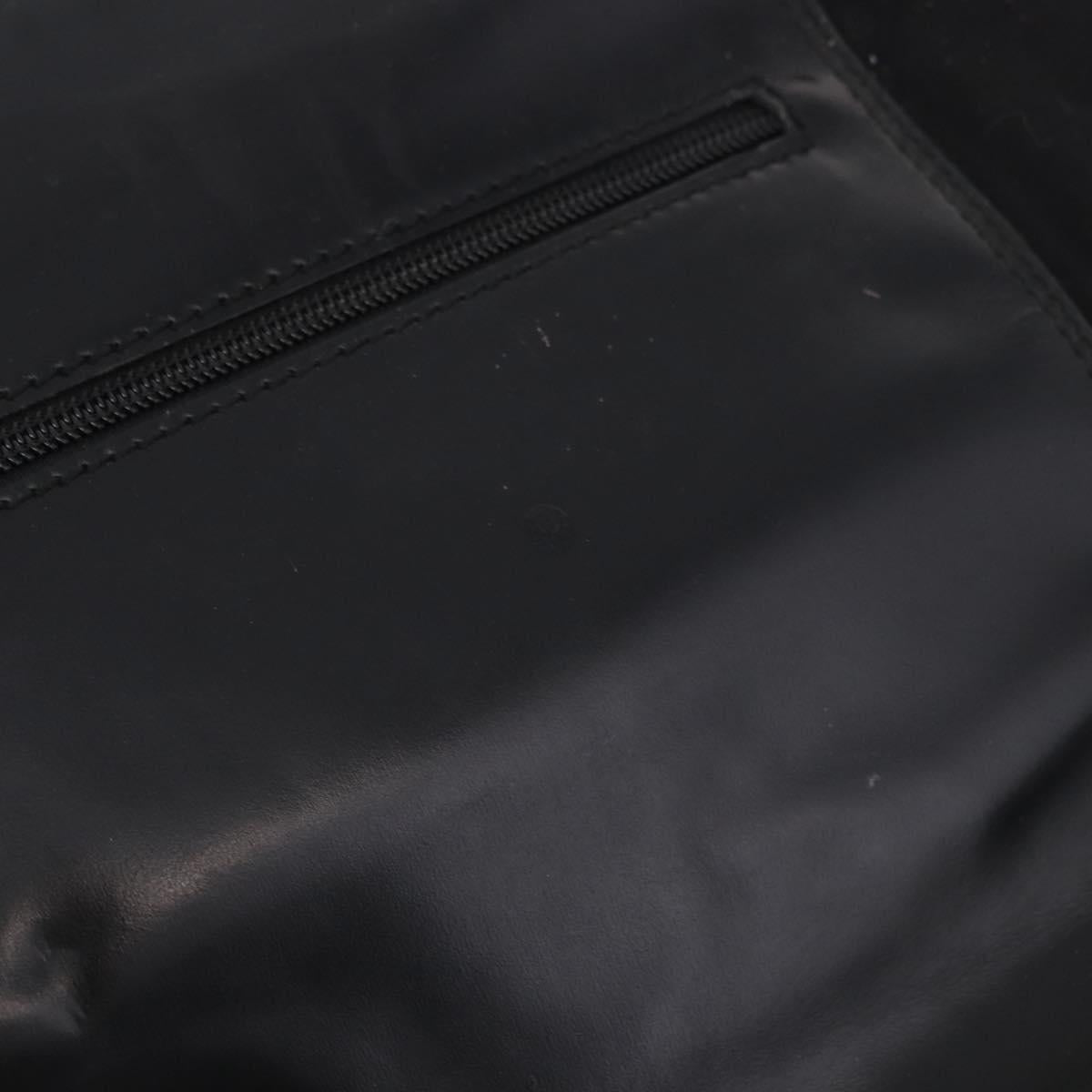 GUCCI Tote Bag Leather Canvas Black 019 2058 Auth 79287