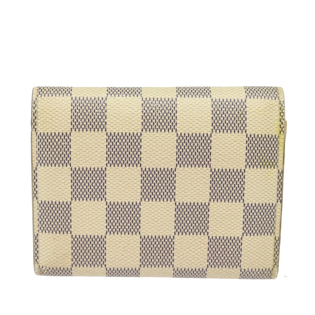 LOUIS VUITTON Damier Azur Portefeuille Victorine Wallet N64022 LV Auth 79297