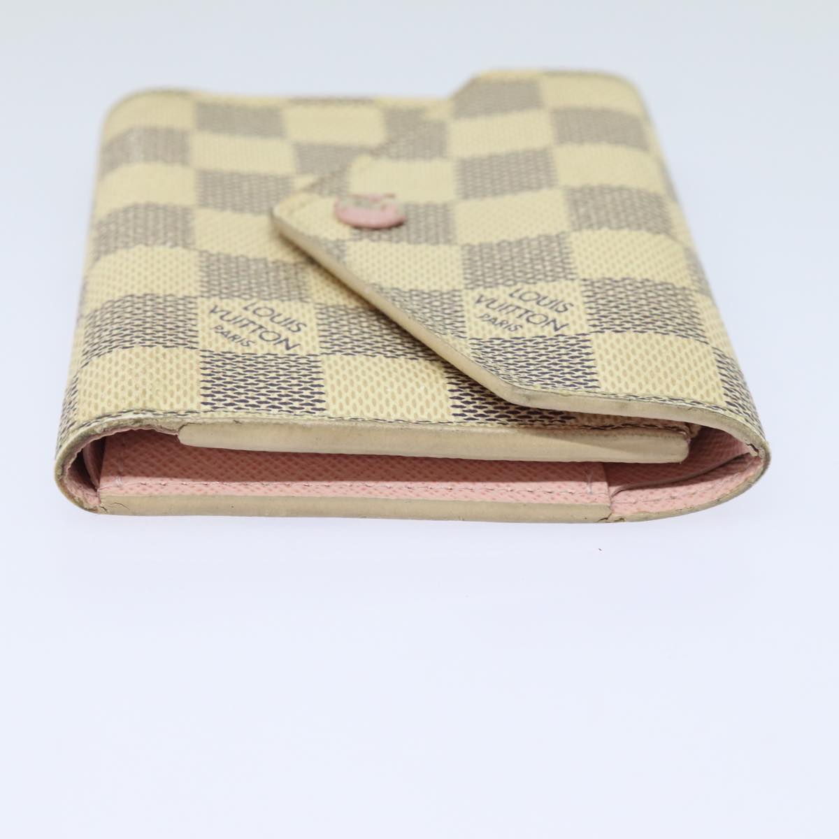 LOUIS VUITTON Damier Azur Portefeuille Victorine Wallet N64022 LV Auth 79297