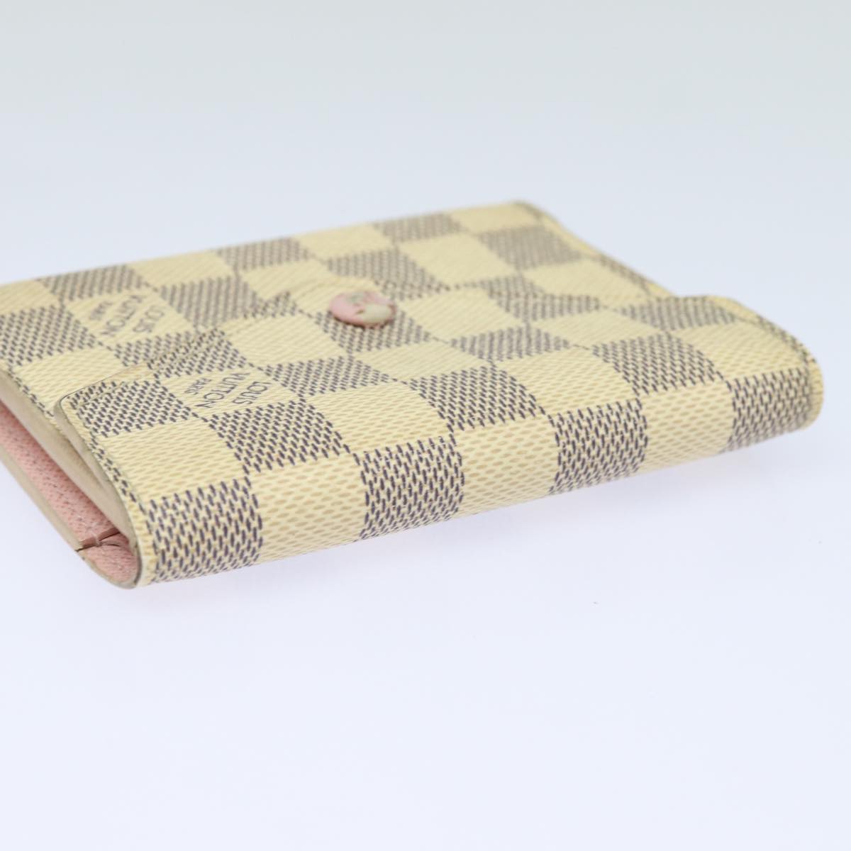 LOUIS VUITTON Damier Azur Portefeuille Victorine Wallet N64022 LV Auth 79297