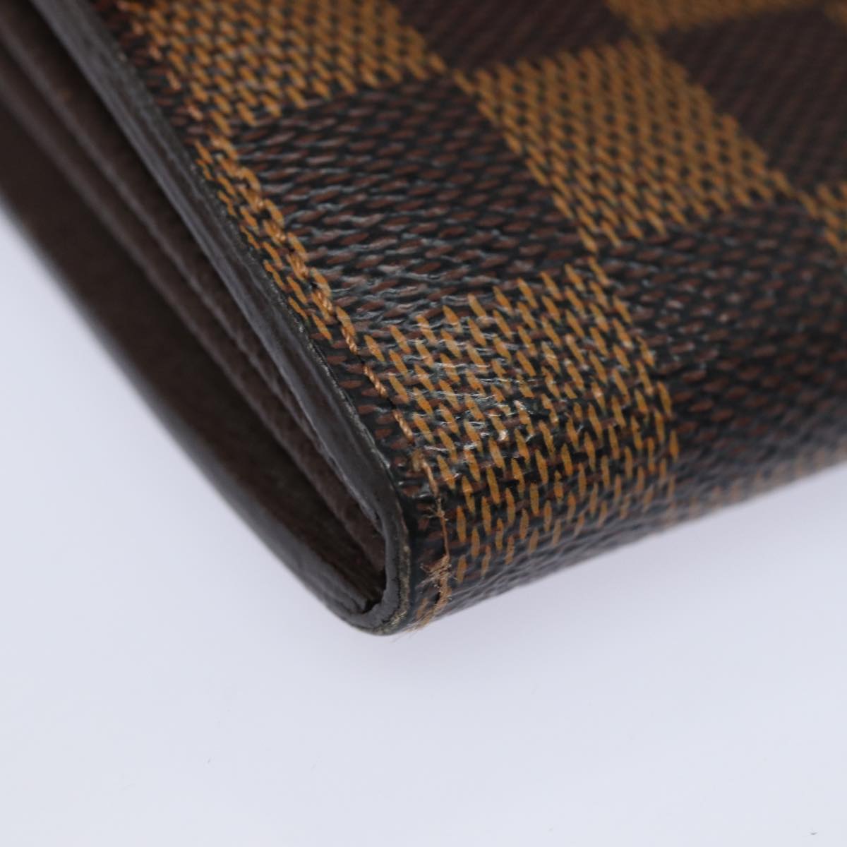 LOUIS VUITTON Damier Ebene Portefeuille Sarah Long Wallet N61734 LV Auth 79300