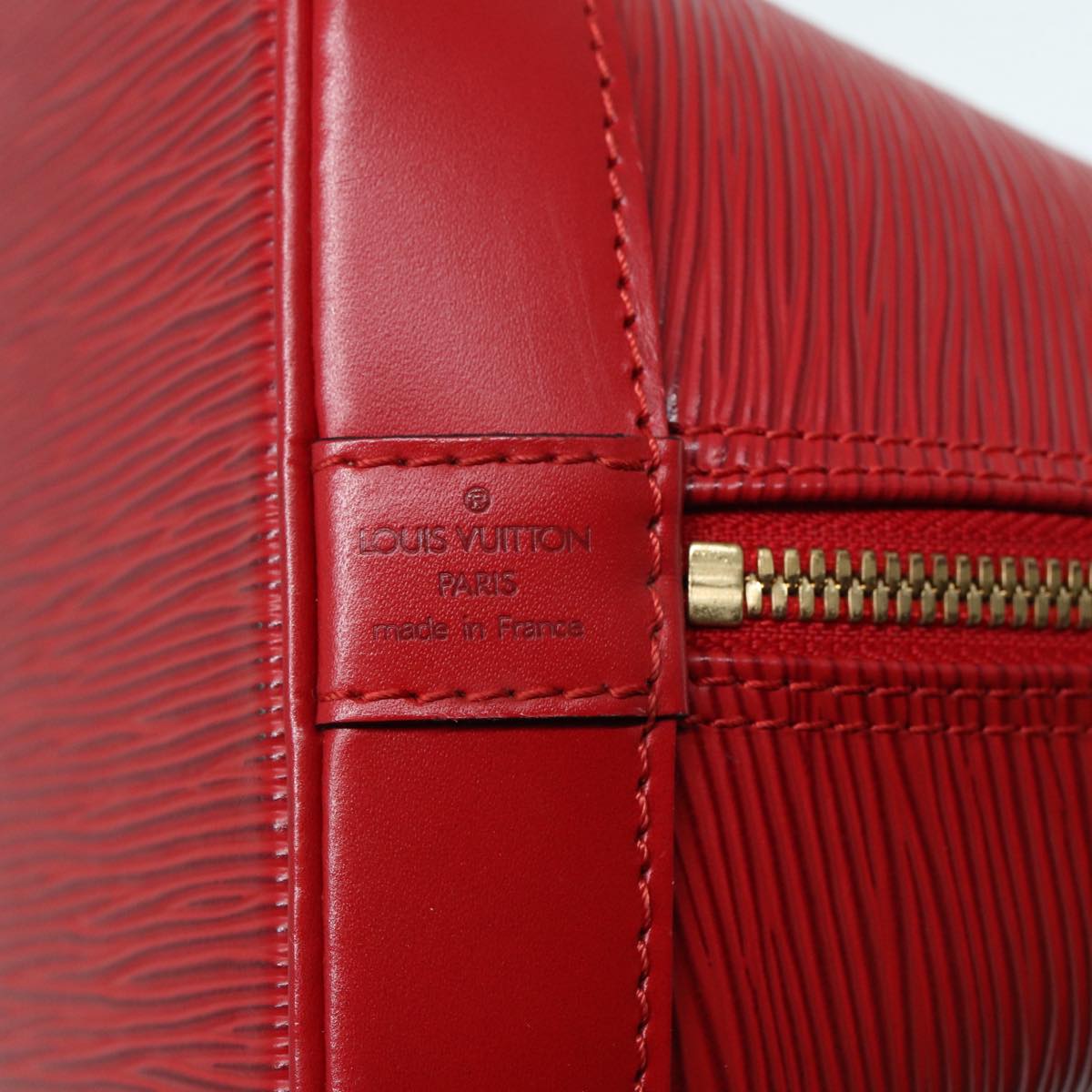 LOUIS VUITTON Epi Alma Hand Bag Castilian Red M52147 LV Auth 79338