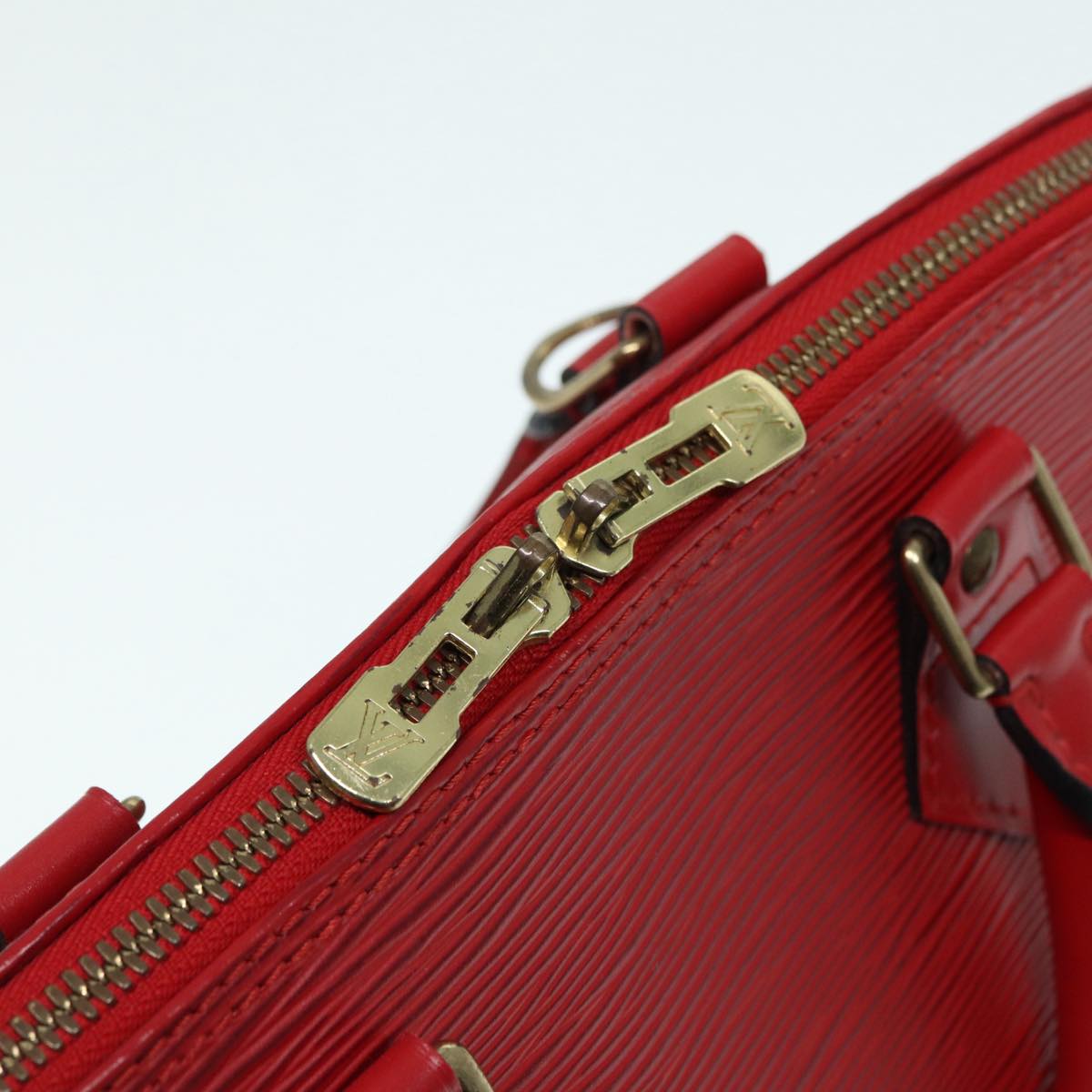 LOUIS VUITTON Epi Alma Hand Bag Castilian Red M52147 LV Auth 79338