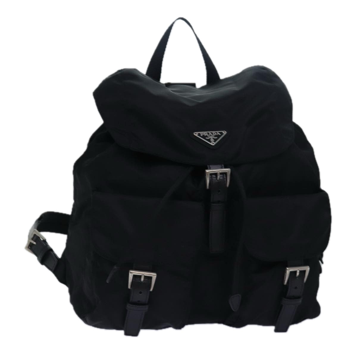 PRADA Backpack Nylon Black Auth 79370