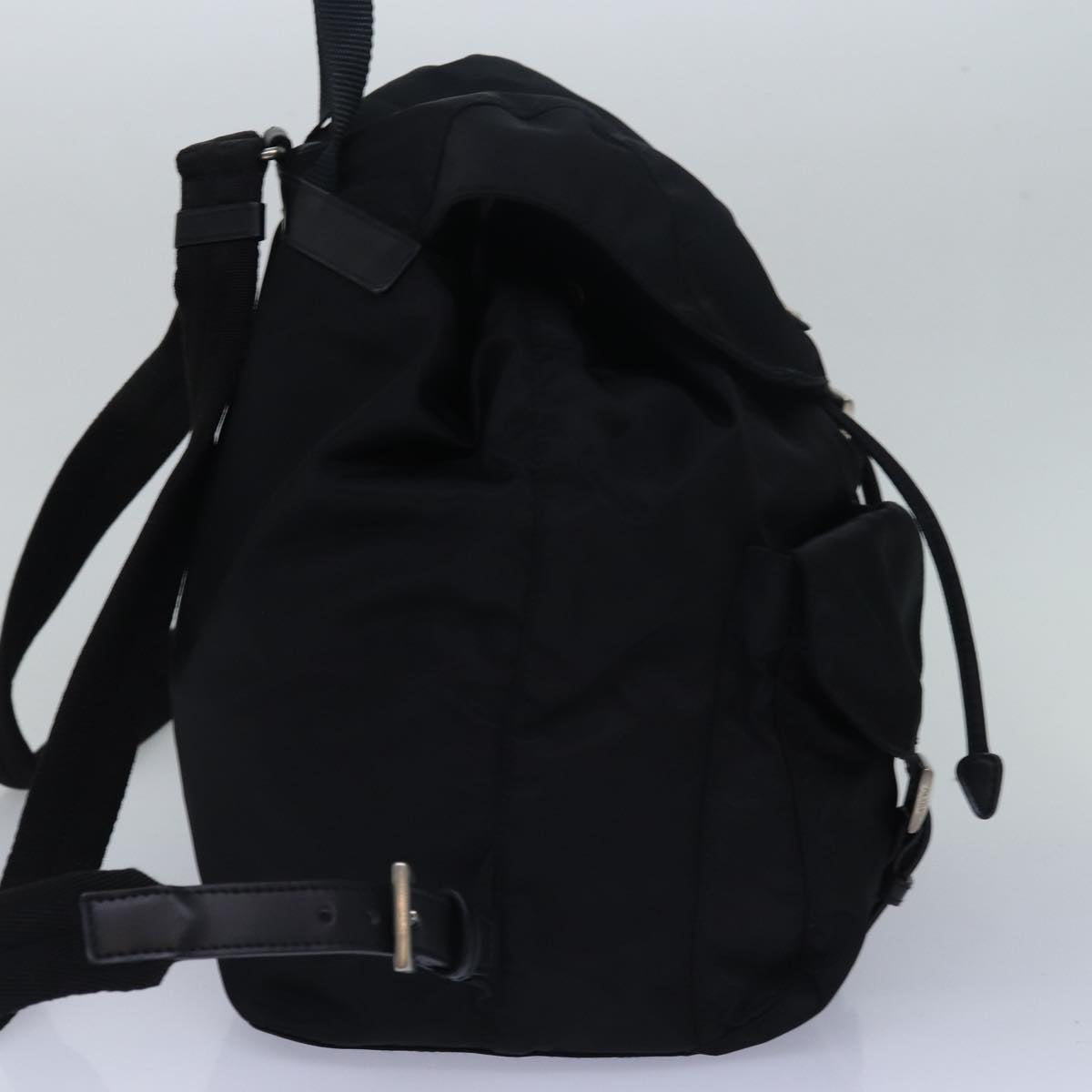 PRADA Backpack Nylon Black Auth 79370